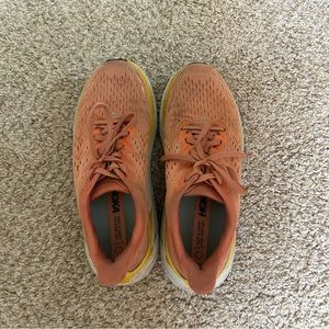 Orange Hoka Clifton 8 Size 8
